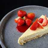 New York Cheesecake mit Erdbeeren