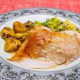 Truthahnbraten mit glasierten Maronen