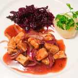 Vegetarische, vegane Weihnachtsgans